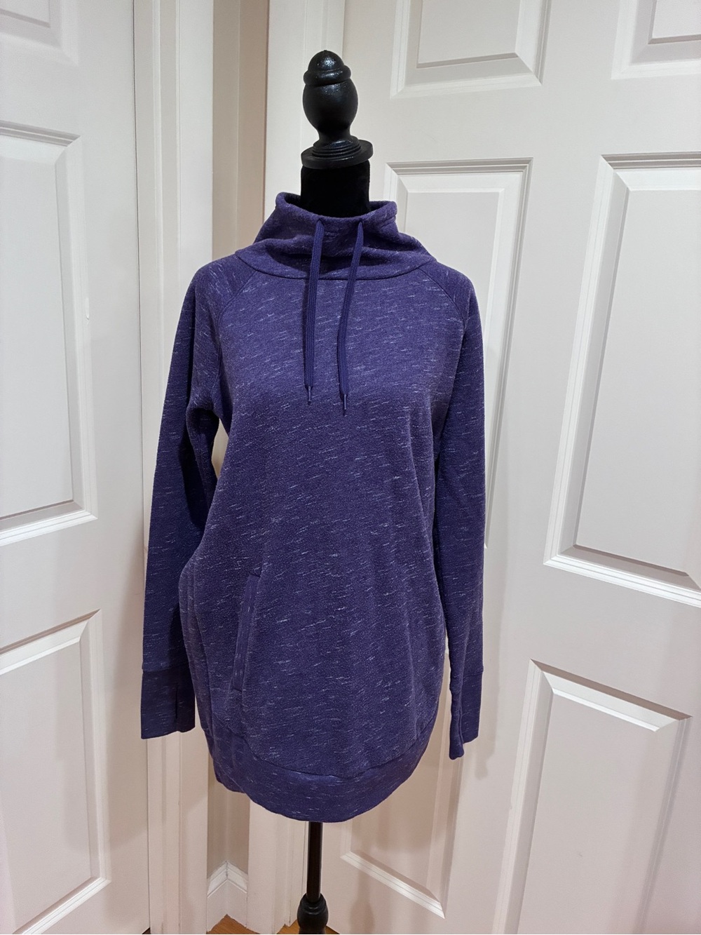 tek gear Purple Funnel Neck Hoodie Sweatshirt